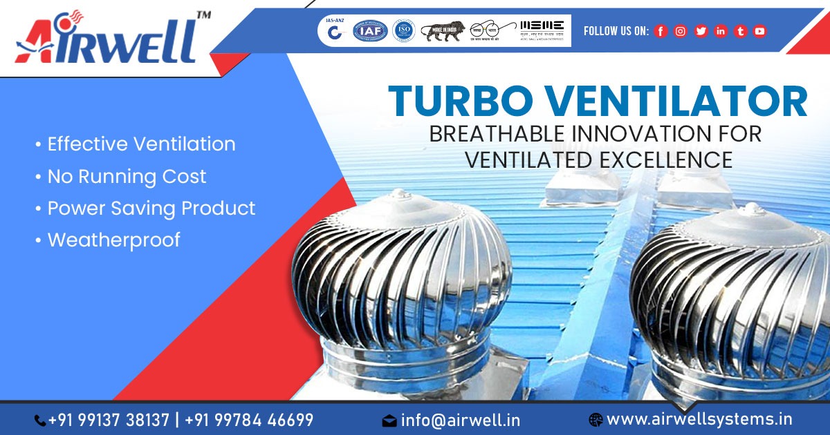 Supplier of Turbo Ventilator in Mundra