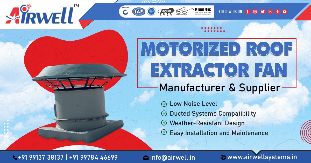 Supplier of Motorized Roof Extractor Fan In Gandhidham