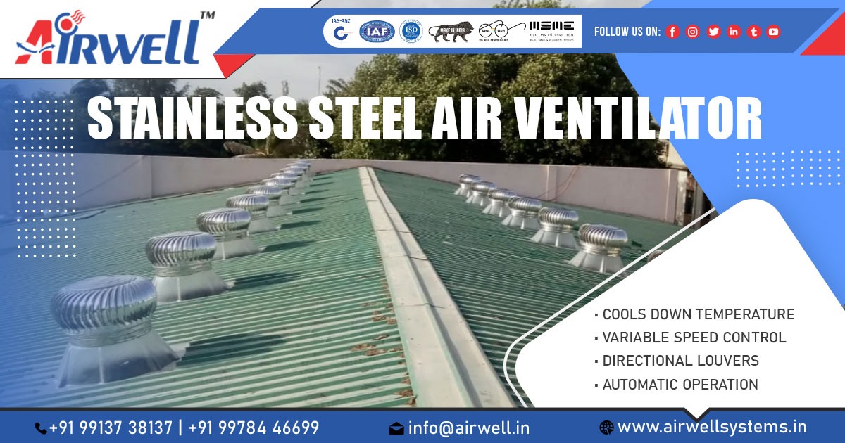 Supplier of SS Air Ventilator in Chhattisgarh