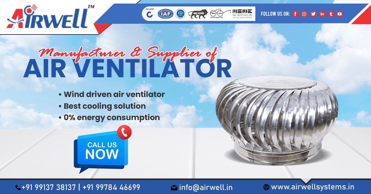 Supplier of Air Ventilator in Chhattisgarh