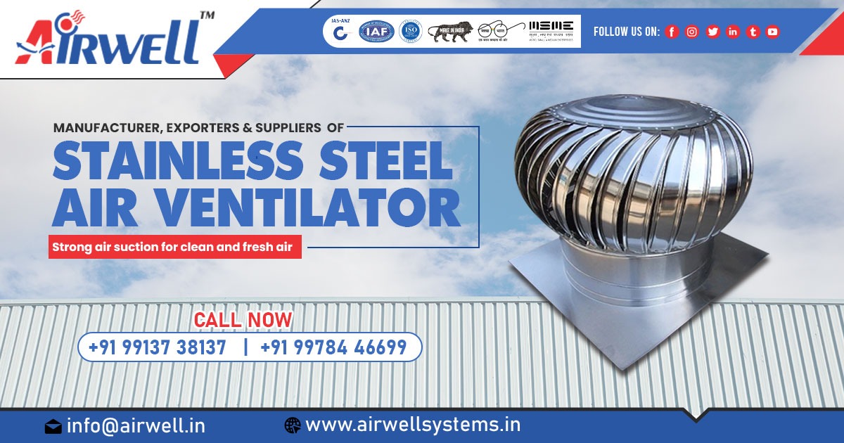 Supplier of SS Air Ventilator in Odisha