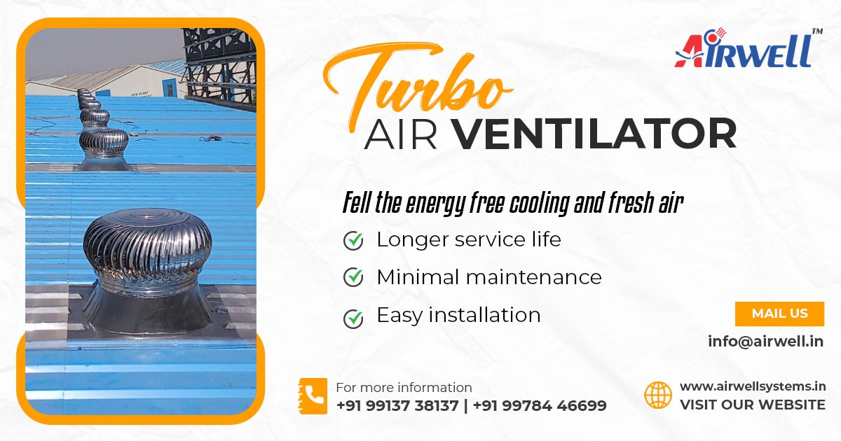 Turbo Air Ventilator Manufacturer in Ahmedabad