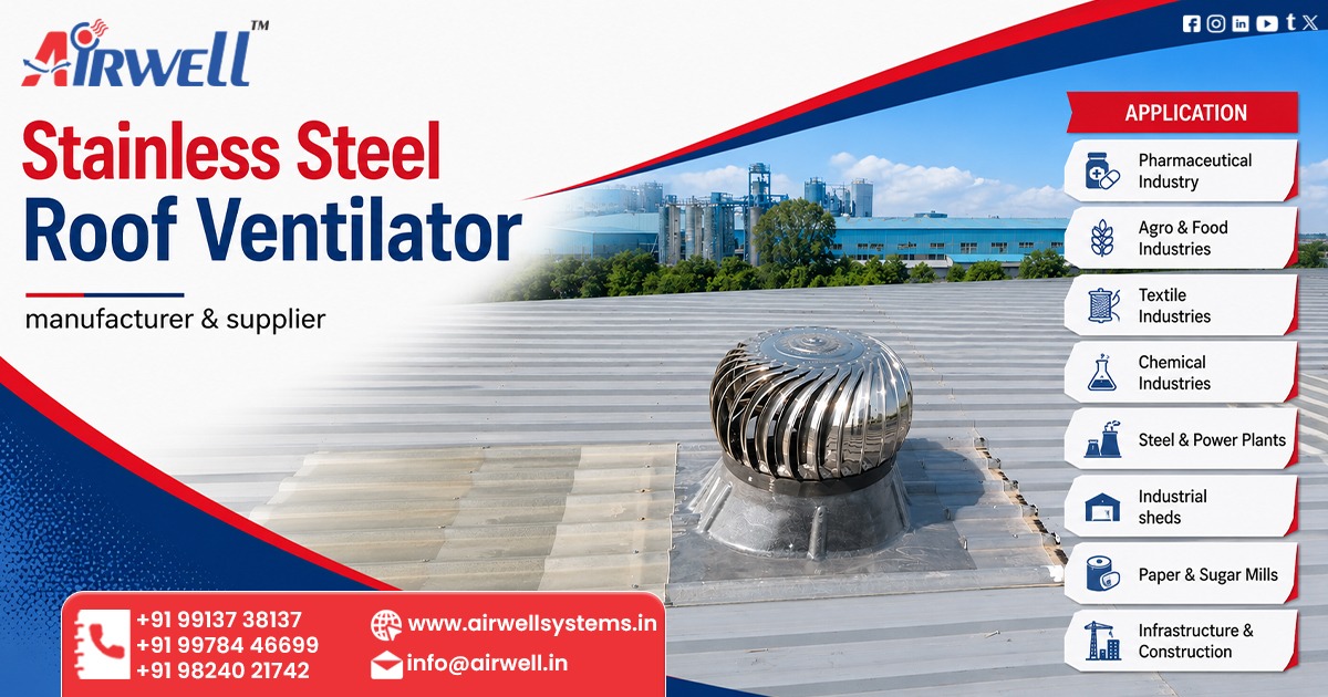 Stainless Steel Roof Ventilator in Sagar