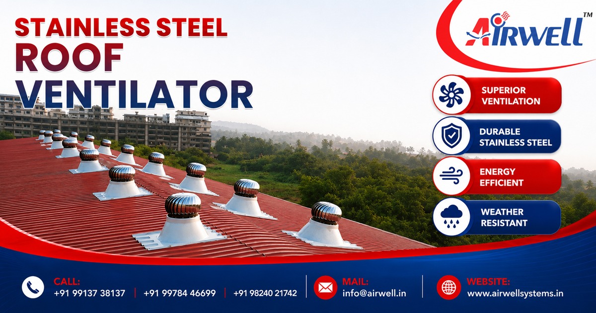 Stainless Steel Roof Ventilator in Hyderabad