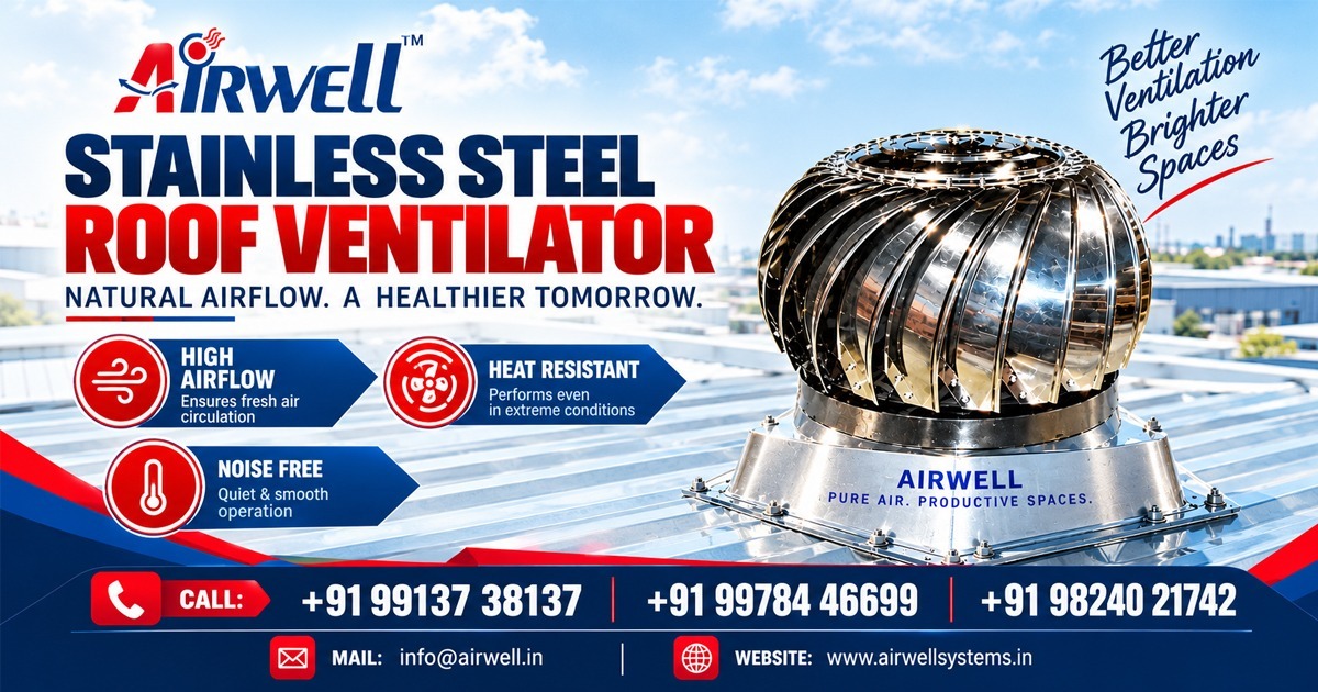 Stainless Steel Roof Ventilator in Haryana